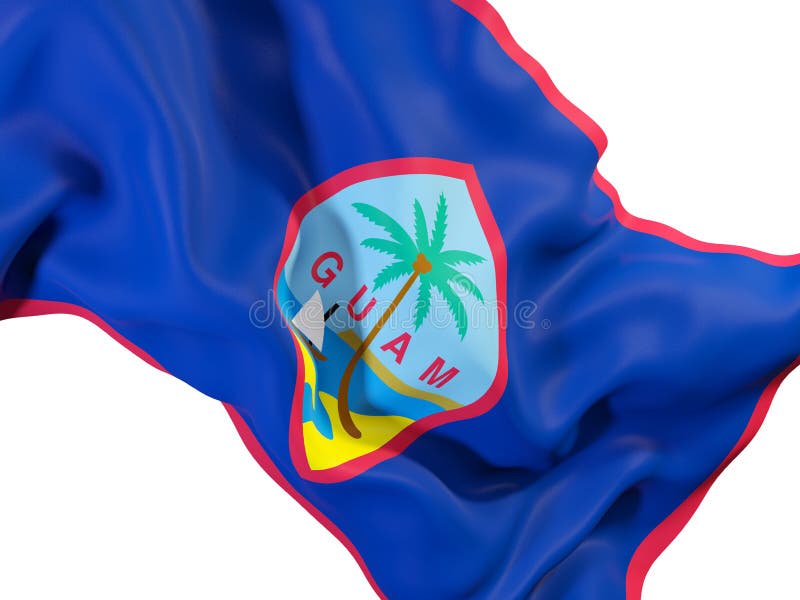 Bandiera d'ondeggiamento del Guam royalty illustrazione gratis Bandiera d'ondeggiamento del Guam royalty illustrazione gratis