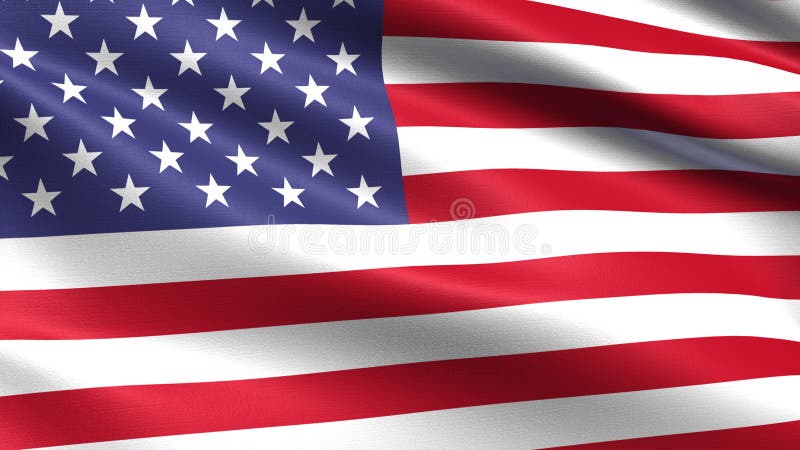 Bandiera degli Stati Uniti d'America, con struttura d'ondeggiamento del tessuto royalty illustrazione gratis Bandiera degli Stati Uniti d'America, con struttura d'ondeggiamento del tessuto royalty illustrazione gratis