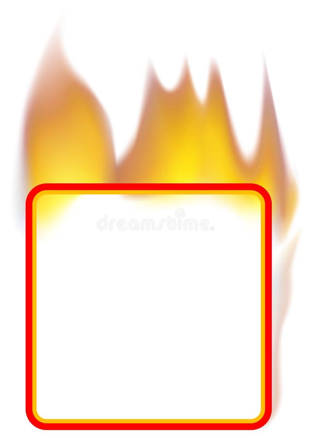 Bandiera del fuoco - quadrato