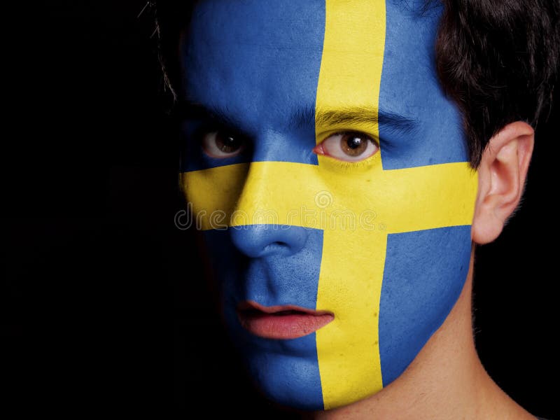 Bandiera della Svezia immagini stock libere da diritti Bandiera della Svezia immagini stock libere da diritti