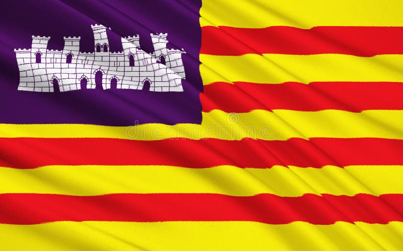 Bandiere catalano, dimostrazione Promozione della lingua catalana nelle  Isole Baleari, Palma di Maiorca, SPAGNA Foto stock - Alamy