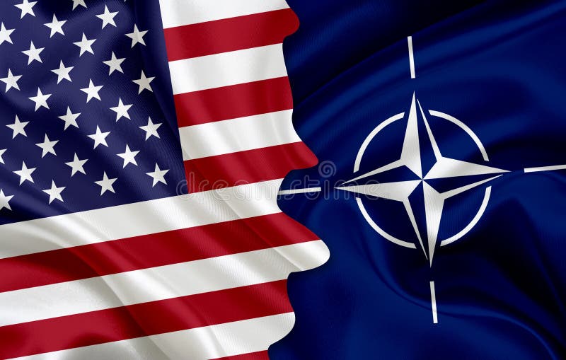 Bandiera Di U.S.a. E Bandiera Della NATO Illustrazione di Stock -  Illustrazione di storia, america: 78337149
