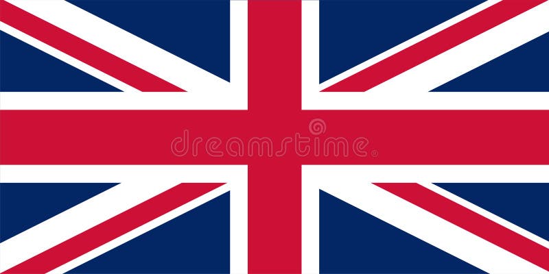 Bandiera inglese - Regno Unito di Gran Bretagna EPS10 illustrazione vettoriale piatta illustrazione di stock Bandiera inglese - Regno Unito di Gran Bretagna EPS10 illustrazione vettoriale piatta illustrazione di stock