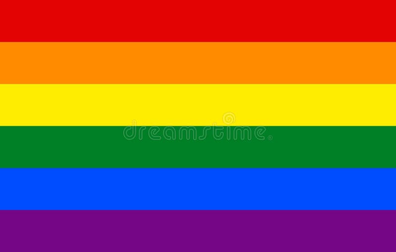 Bandiera lgbb pride comunità gay simbolo della cultura gay orgoglio omosessuale. identità sessuale della bandiera arcobaleno. illu
