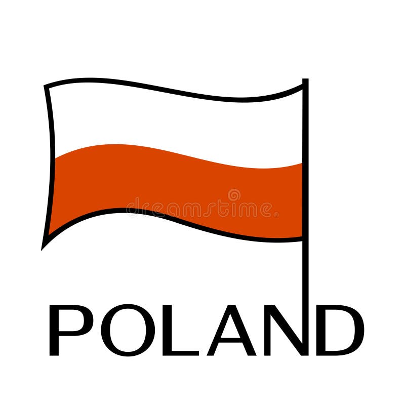 Bandiera nazionale della Polonia Illustrazione di vettore illustrazione vettoriale Bandiera nazionale della Polonia Illustrazione di vettore illustrazione vettoriale