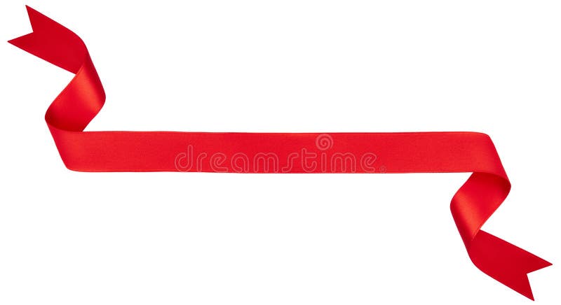 Bandiera rossa del nastro immagine stock libera da diritti Bandiera rossa del nastro immagine stock libera da diritti