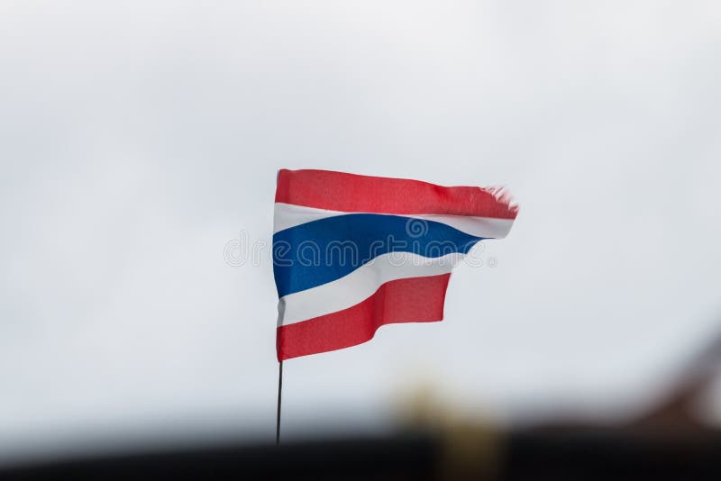 Bandiera tailandese fotografie stock Bandiera tailandese fotografie stock