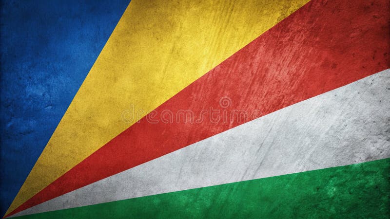 Bandiera vettoriale di seychelles con canale alfa moderno design minimalista per un utilizzo versatile nella stampa web illustrazione di stock