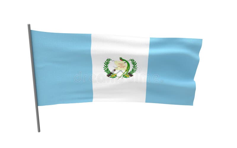 Bandierina del Guatemala royalty illustrazione gratis Bandierina del Guatemala royalty illustrazione gratis