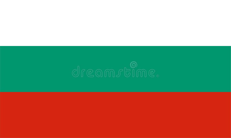 Bandierina della Bulgaria illustrazione vettoriale Bandierina della Bulgaria illustrazione vettoriale