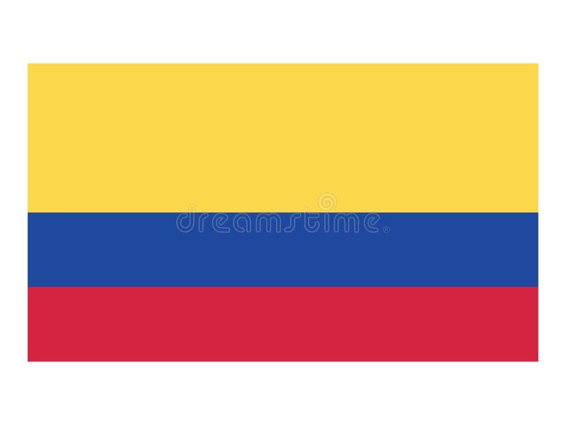 Bandierina della Colombia illustrazione vettoriale Bandierina della Colombia illustrazione vettoriale