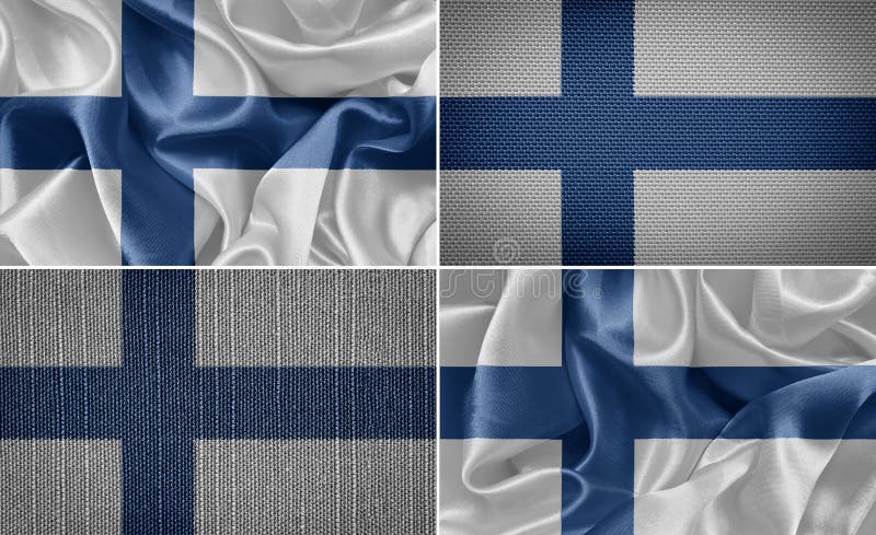 Bandierina della Finlandia illustrazione vettoriale Bandierina della Finlandia illustrazione vettoriale