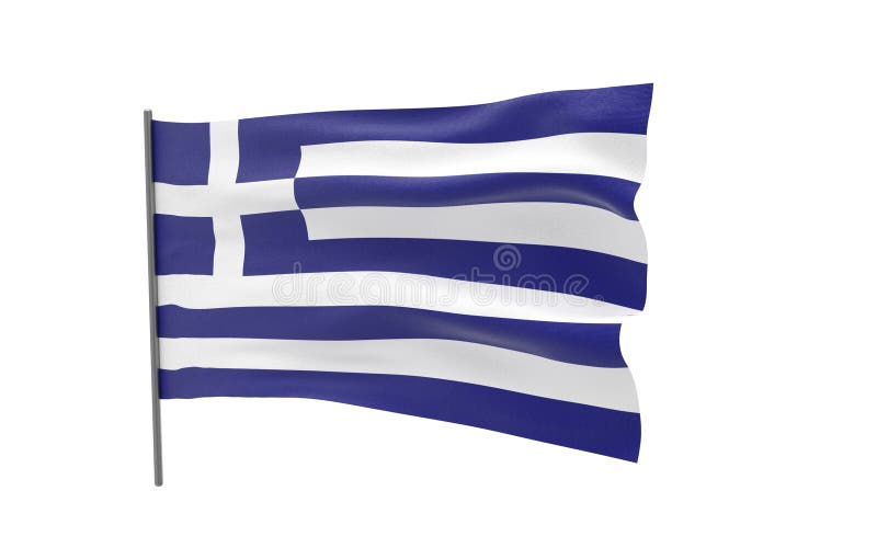 Bandierina della Grecia illustrazione di stock Bandierina della Grecia illustrazione di stock