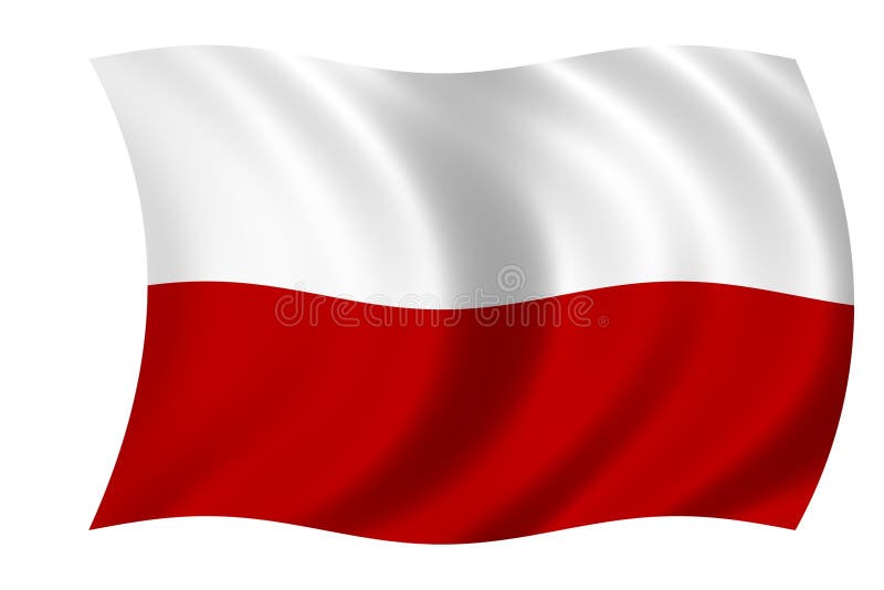 Bandierina della Polonia illustrazione vettoriale Bandierina della Polonia illustrazione vettoriale