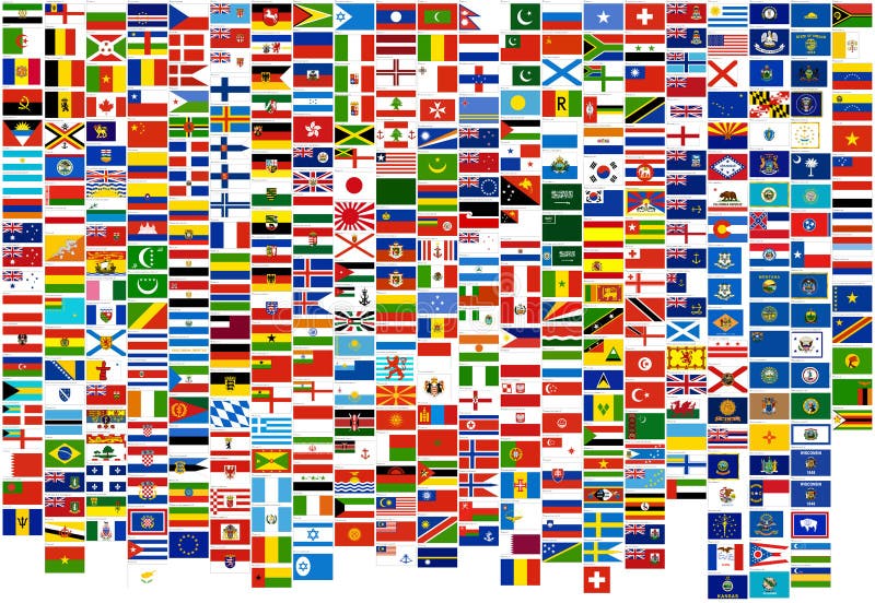 Bandierine del paese, delle condizioni e del navale del mondo (guerra, fi royalty illustrazione gratis Bandierine del paese, delle condizioni e del navale del mondo (guerra, fi royalty illustrazione gratis