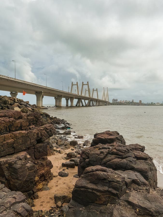 The Bandra–Worli Sea Link is a 5.6 km long, 8-lane wide bridge that links Bandra in the Western Suburbs of Mumbai with Worli in South Mumbai. It is the 4th longest bridge in India after Bhupen Hazarika Setu, Dibang River Bridge and Mahatma Gandhi Setu. The Bandra–Worli Sea Link is a 5.6 km long, 8-lane wide bridge that links Bandra in the Western Suburbs of Mumbai with Worli in South Mumbai. It is the 4th longest bridge in India after Bhupen Hazarika Setu, Dibang River Bridge and Mahatma Gandhi Setu.