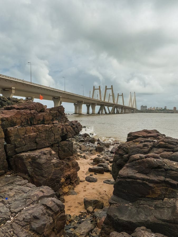 The Bandra–Worli Sea Link is a 5.6 km long, 8-lane wide bridge that links Bandra in the Western Suburbs of Mumbai with Worli in South Mumbai. It is the 4th longest bridge in India after Bhupen Hazarika Setu, Dibang River Bridge and Mahatma Gandhi Setu. The Bandra–Worli Sea Link is a 5.6 km long, 8-lane wide bridge that links Bandra in the Western Suburbs of Mumbai with Worli in South Mumbai. It is the 4th longest bridge in India after Bhupen Hazarika Setu, Dibang River Bridge and Mahatma Gandhi Setu.