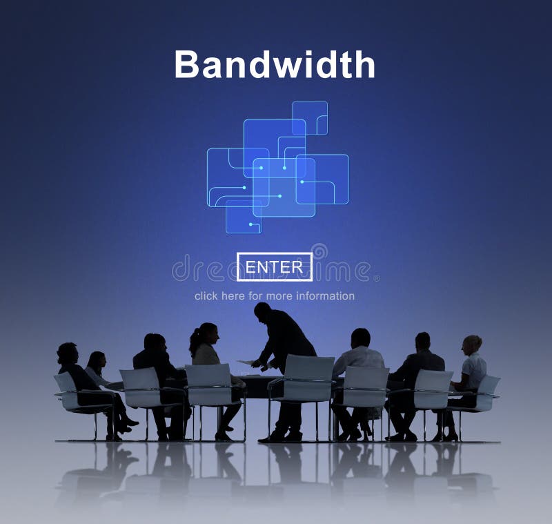 Bandwidth Broadband Connection Data Information Internet Concept stock photo