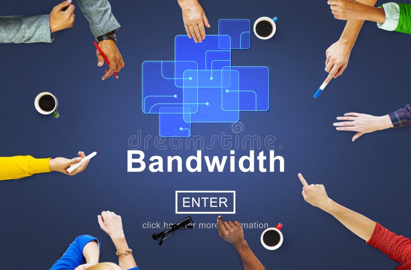 Bandwidth Broadband Connection Data Information Internet Concept stock photo