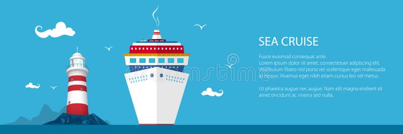 Baner av Marine Tourism vektor illustrationer Baner av Marine Tourism vektor illustrationer