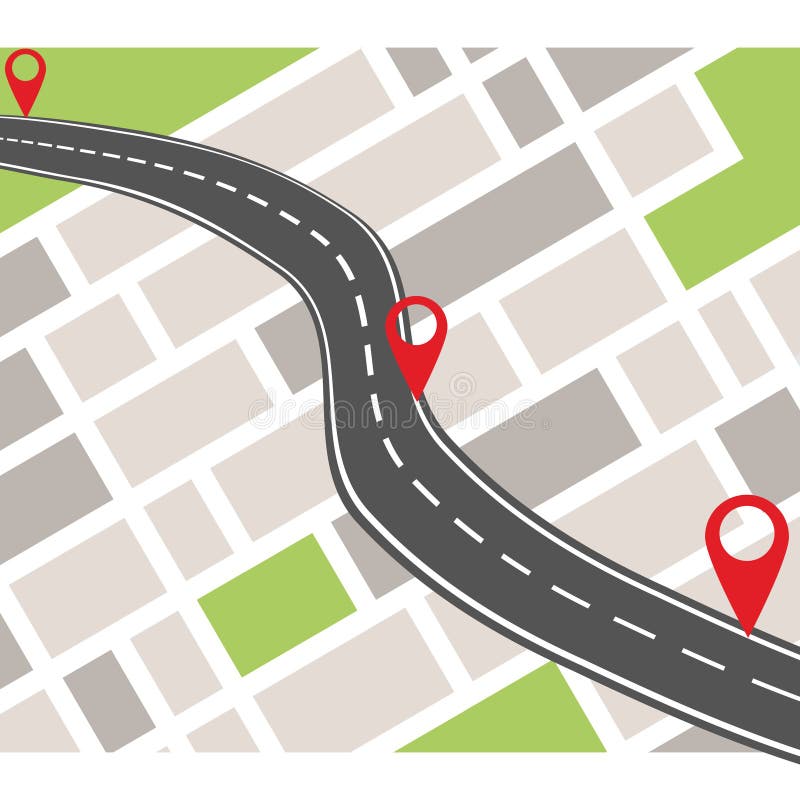 Baner för GPS navigeringsystem Navigeringbegrepp med stiftpekaren royaltyfri illustrationer Baner för GPS navigeringsystem Navigeringbegrepp med stiftpekaren royaltyfri illustrationer