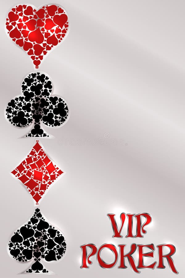 Baner för Vip-pokerkasino, vektor vektor illustrationer