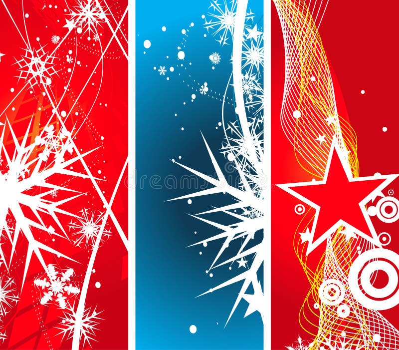 Three different -2 type vector christmas banner , vector illustration for xmas. Three different -2 type vector christmas banner , vector illustration for xmas