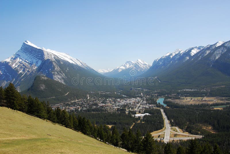 Banff town and bow valley