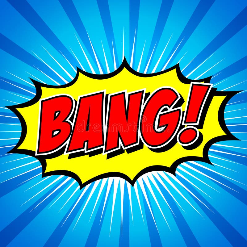 Bang! Comic Speech Bubble, Cartoon. Stock Vector - Illustration of ...