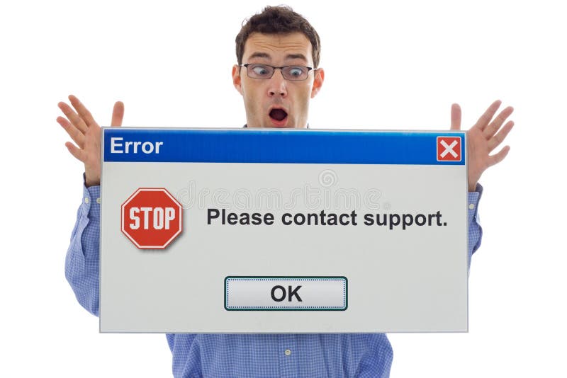 Bang gemaakte computergebruiker stock afbeelding Bang gemaakte computergebruiker stock afbeelding
