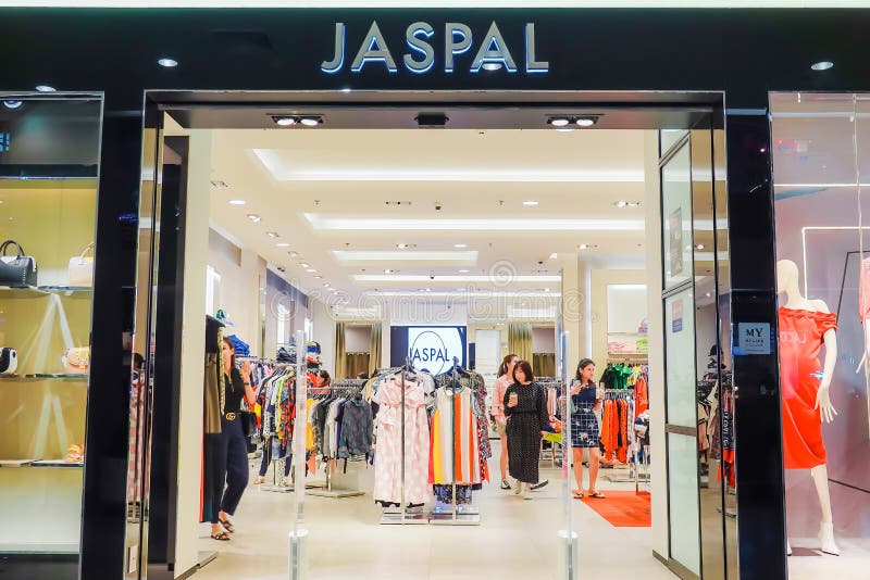 Jaspal storefront in the shopping mall in Bangkok, Thailand. Jaspal have been at the forefront of the Thai fashion industry. BANGKOK - JAN 17,2019 : Jaspal stock images Jaspal storefront in the shopping mall in Bangkok, Thailand. Jaspal have been at the forefront of the Thai fashion industry. BANGKOK - JAN 17,2019 : Jaspal stock images