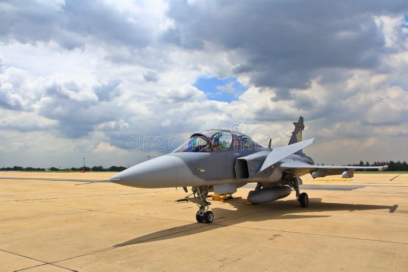 BANGKOK - JULY 2 : JAS 39 Gripen show festival stock photo BANGKOK - JULY 2 : JAS 39 Gripen show festival stock photo