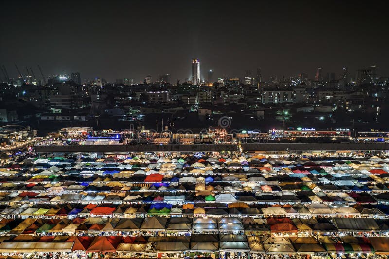 Bangkok and the lights stock image. Image of landmark 223489599