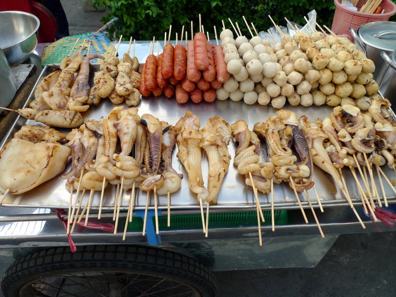Bangkok Street Food stock image. Image of thailand, squid - 17370377