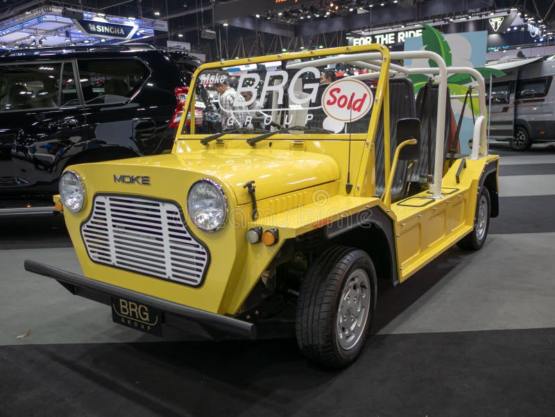 Bangkok Tajlandia, Listopad, - 30, 2018: Samochód od BRG grupy przy Tajlandia zawody międzynarodowi silnika expo 2018 MOTOROWYM e zdjęcia stock Bangkok Tajlandia, Listopad, - 30, 2018: Samochód od BRG grupy przy Tajlandia zawody międzynarodowi silnika expo 2018 MOTOROWYM e zdjęcia stock