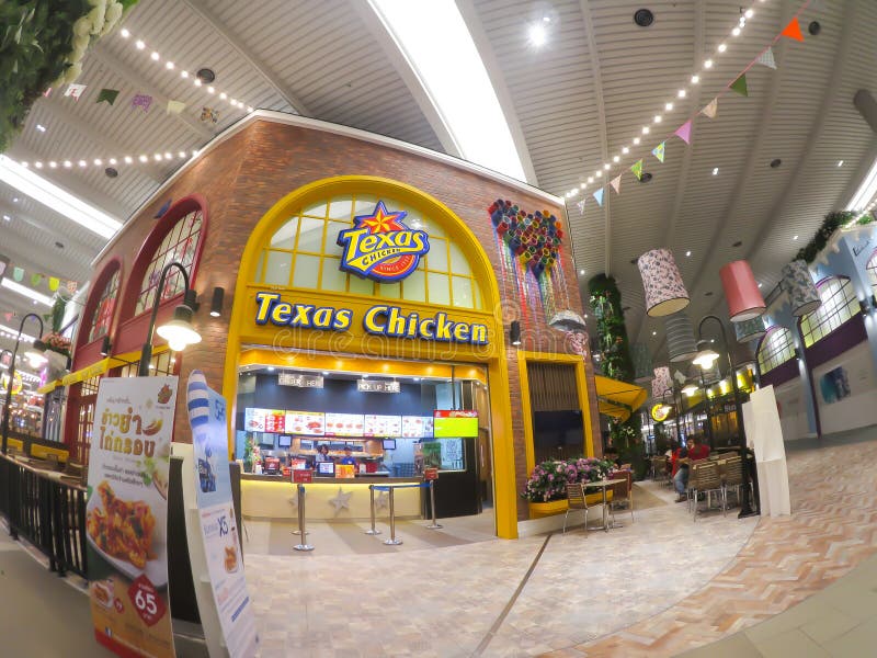 Texas Chicken Or Church`s Chicken Restaurant Featuring Original And Spicy Fried Chicken, Image ...