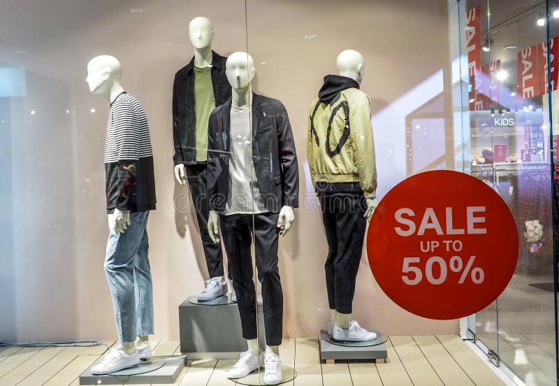BANGKOK THAILAND, April 4, 2017: Large Red Sale Letters on a Glass Wall Obstruct a View Inside the Popular Clothing H & M Store Editorial Stock Image - Image of design, clothes: 139056164 Bangkok Thailand, April 4, 2017: Large Red Sale Letters On A Glass Wall Obstruct A View Inside The Popular Clothing H & M Store Editorial Stock Image - Image Of Design, Clothes: 139056164