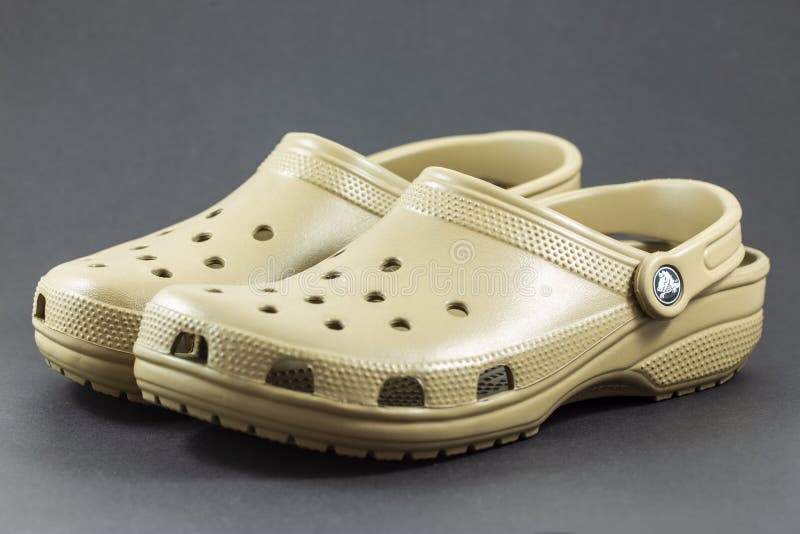 a pair of crocs