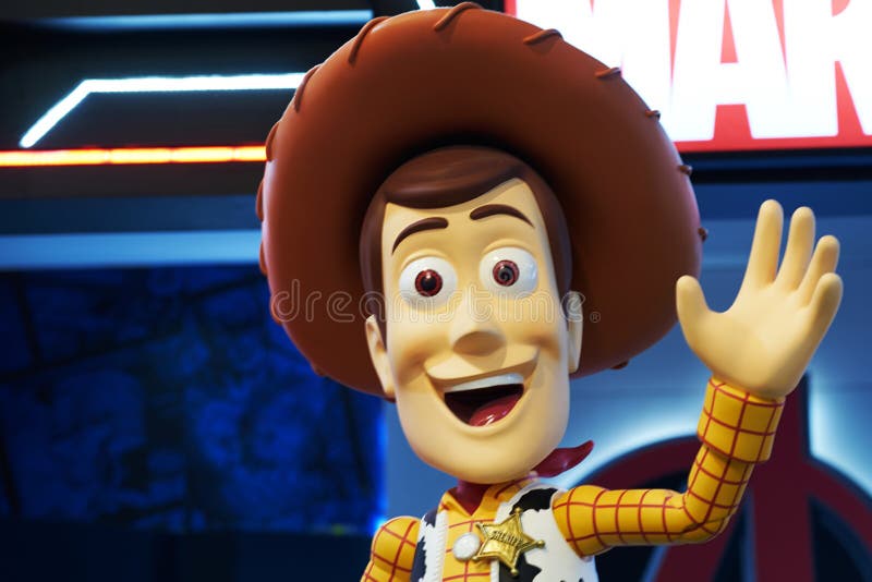 Bangkok Thailand, Dec29, 2018, träig skådespelarestaty från den Toystory filmen royaltyfri fotografi Bangkok Thailand, Dec29, 2018, träig skådespelarestaty från den Toystory filmen royaltyfri fotografi