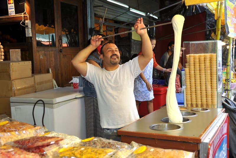 Bangkok, Thailand: Ice Cream Vendor royalty free stock images