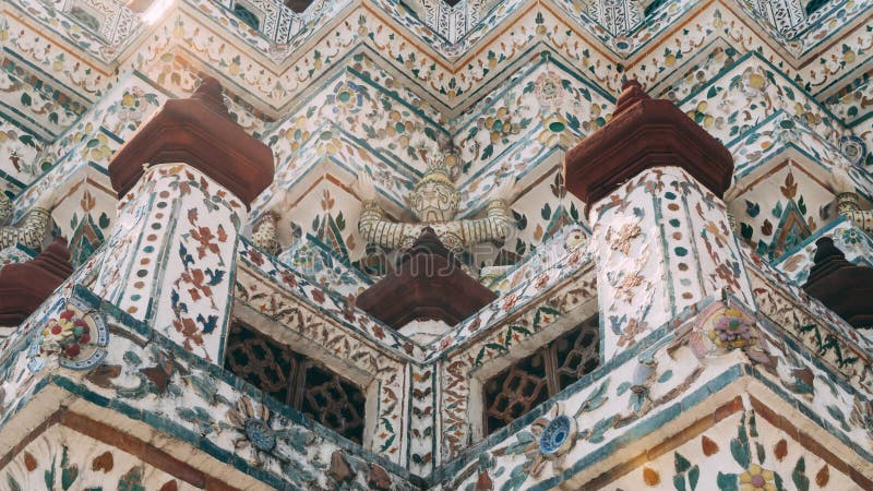 The temple of dawn in Bangkok , Wat Arun