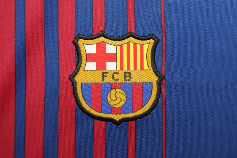 BANGKOK, THAILAND -JUNE 26: : the Logo of Barcelona Football Cl ...