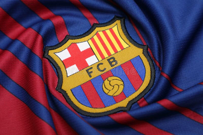 BANGKOK, THAILAND -JUNE 26: : the Logo of Barcelona Football Cl ...