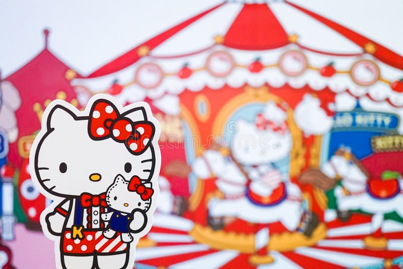 Hello Kitty at Hello Kitty Go Around Bangkok mini theme park as a celebration for