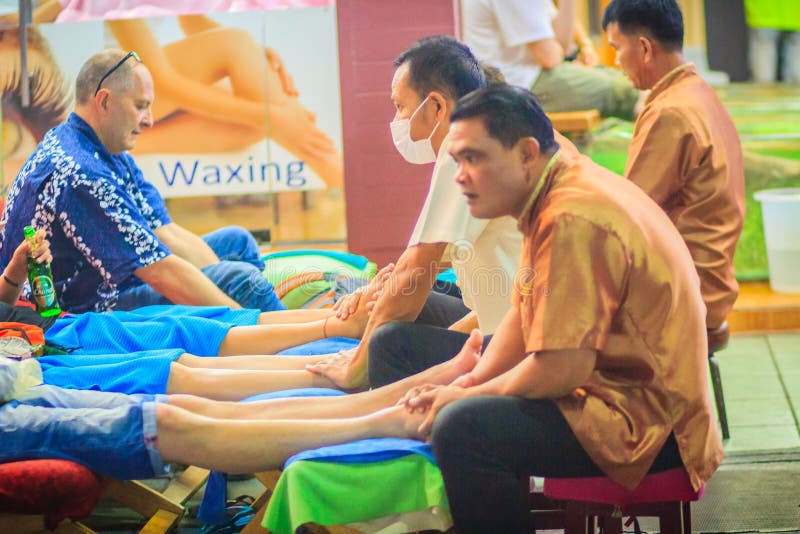 Bangkok Thailand March 2 2017 Foot Massage Service In Spa