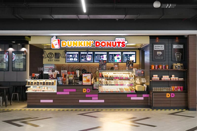 Dunkin` Donuts Shop Inside the Metro Mall Bangkok Underground Editorial ...