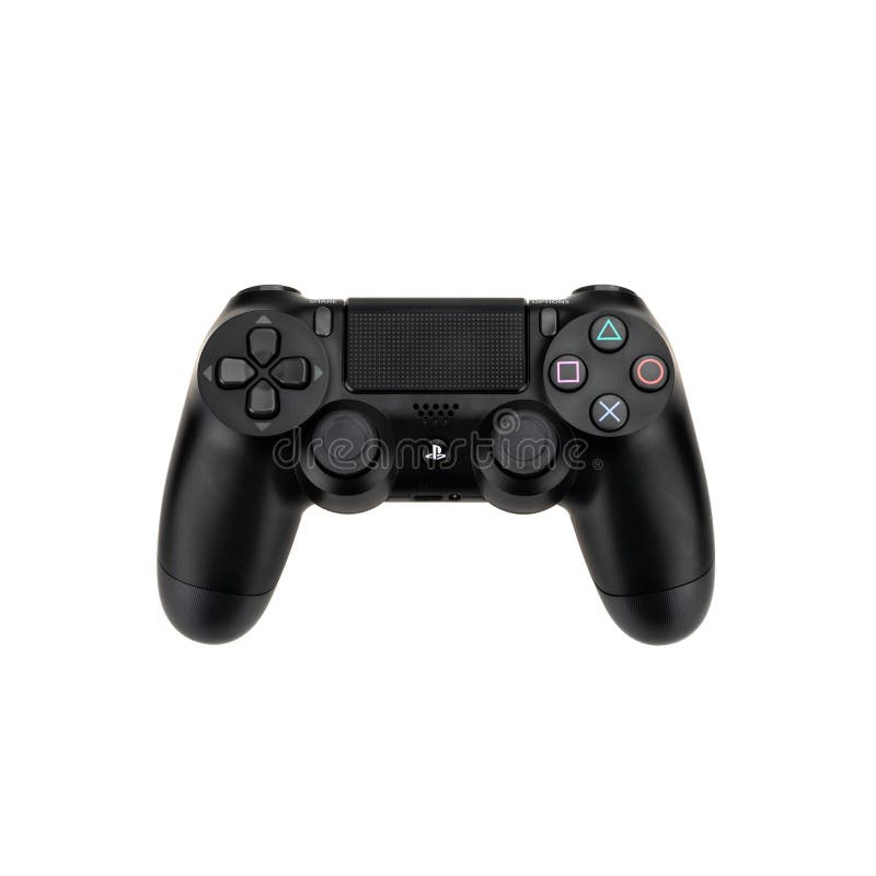Bangkok Thailand - September 30, 2018: Kontrollant för radio för Sony Playstation 4 ` som s DualShock 4 isoleras på vit bakgrund royaltyfri foto Bangkok Thailand - September 30, 2018: Kontrollant för radio för Sony Playstation 4 ` som s DualShock 4 isoleras på vit bakgrund royaltyfri foto
