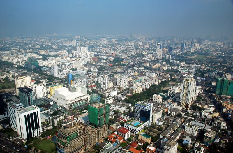 Bangkok, Thaland : Vue panoramique de ville photos stock Bangkok, Thaland : Vue panoramique de ville photos stock
