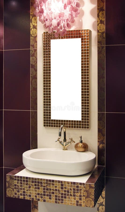 Banheiro moderno imagem de stock Banheiro moderno imagem de stock