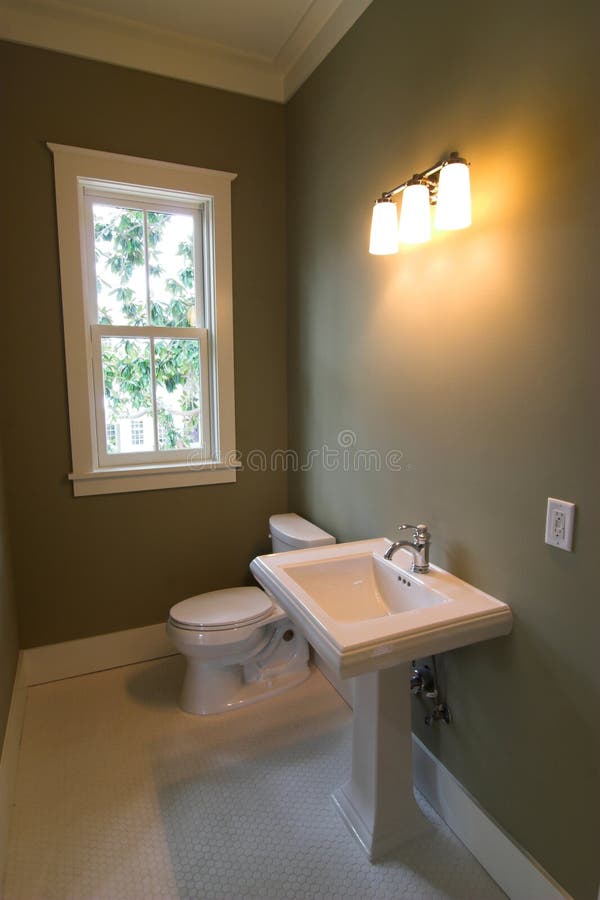 Casa de banho simples retrô imagens de stock royalty free